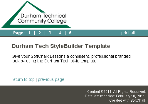 Durham Tech style template